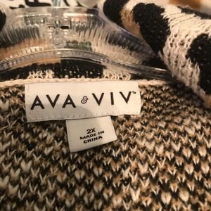 Animal print sweater